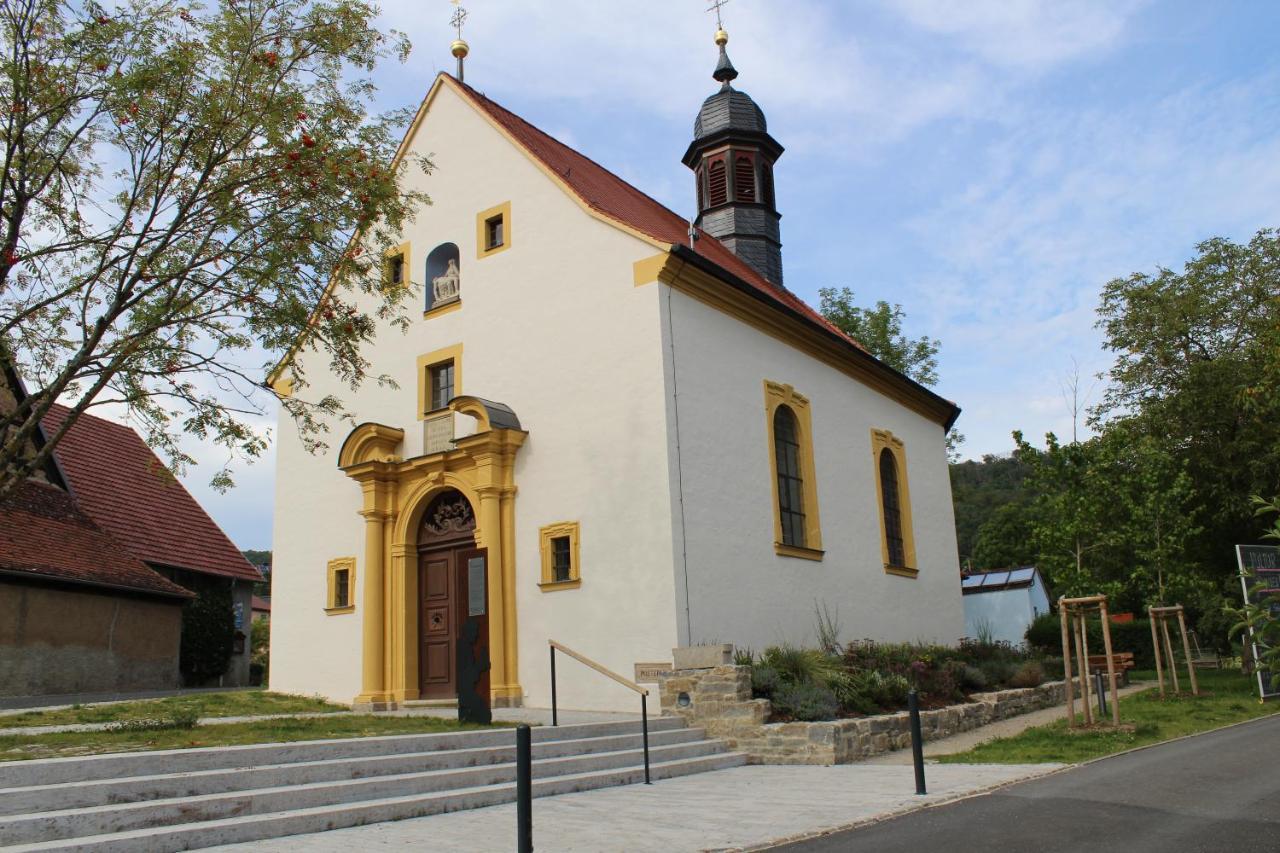 Oberschwarzach Ferienwohnung Forellenhof מראה חיצוני תמונה
